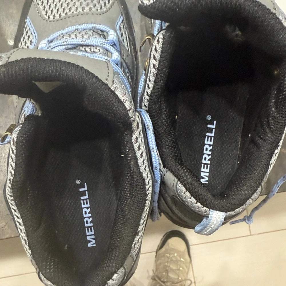 Merrell 1.5 WIDE Kids' Gray and Blue Sneakers - Waterproof